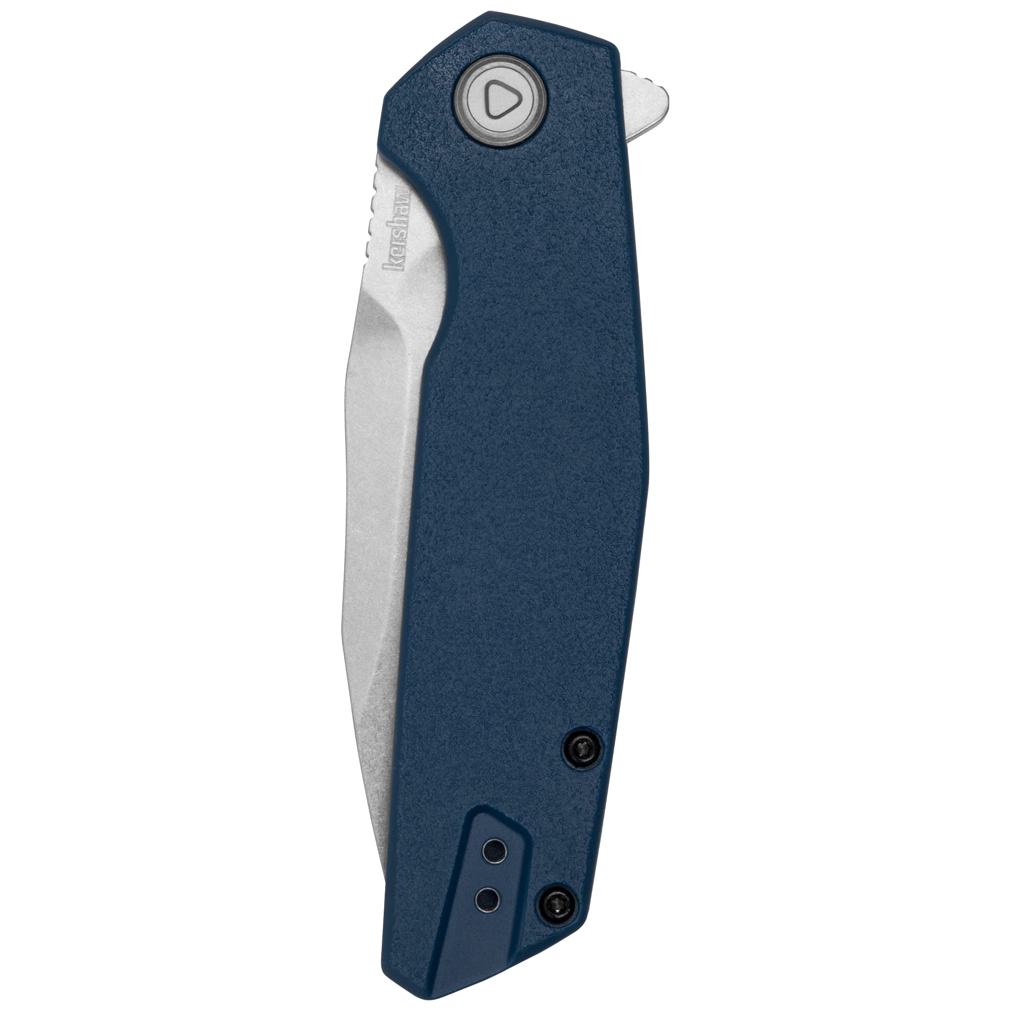 Kershaw Pocket Knife Lucid, 3.2 Inch Stainless Steel Clip Point Plain Edge Blade, EDC with Assisted Opening, Reversible Deep-Carry Pocketclip, Everyday Carry Pocket Knife for Men and Women
