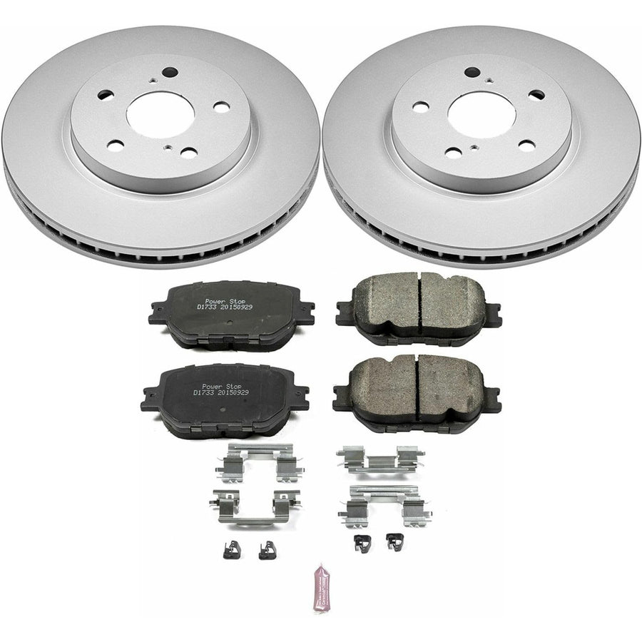 Power Stop Front CRK6990 Z17 Evolution Geomet Coated Brake Kit For Lexus IS250 2014-2015 [Model Specific]