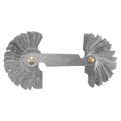 W8655 Performance Tool Combination Thread Pitch Gauge - Standard and Metric, 60 Degree Angle, Quality Construction for Accurate Readings.