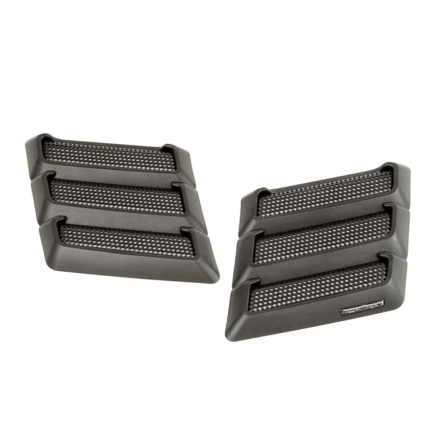 Hood Vent Kit, Rugged Ridge | Performance, Black | 17759.09 | Fits 1997-2018 Jeep Wrangler