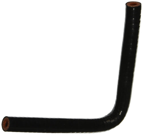 HPS Silicone High Temperature 90 degree HTSEC90-025-BLK 4-ply Reinforced Coupler Hose, 100 PSI Maximum Pressure, 4" Leg Length on each side, 1/4" ID, Black