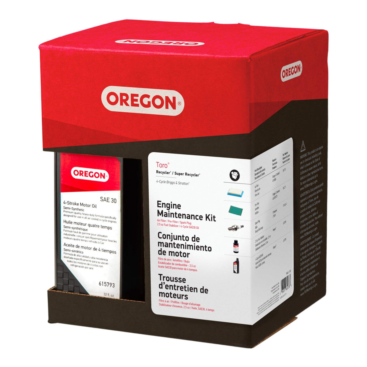 Oregon Lawn Mower Engine Maintenance Kit 01-100 for 4-Cycle Briggs & Stratton Engines