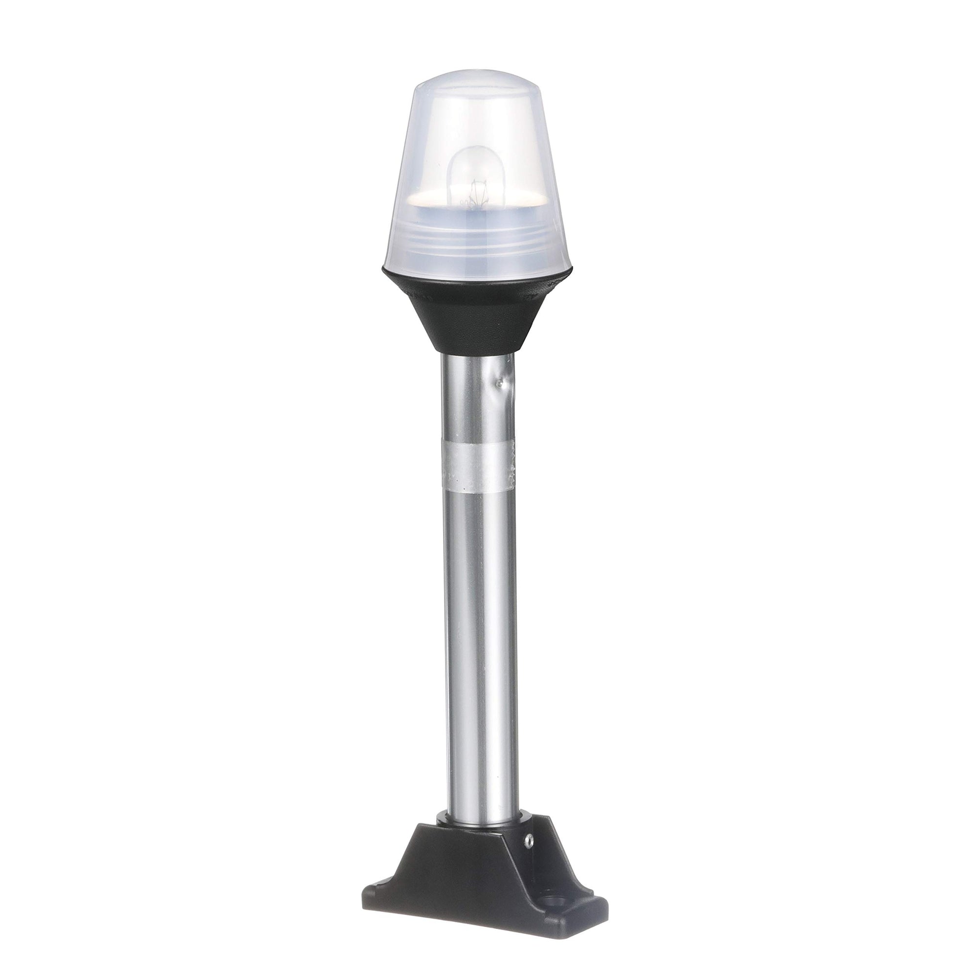 5122-08-7 Attwood All-Round Fixed Base Navigation Light, Black Base, 8-Inch