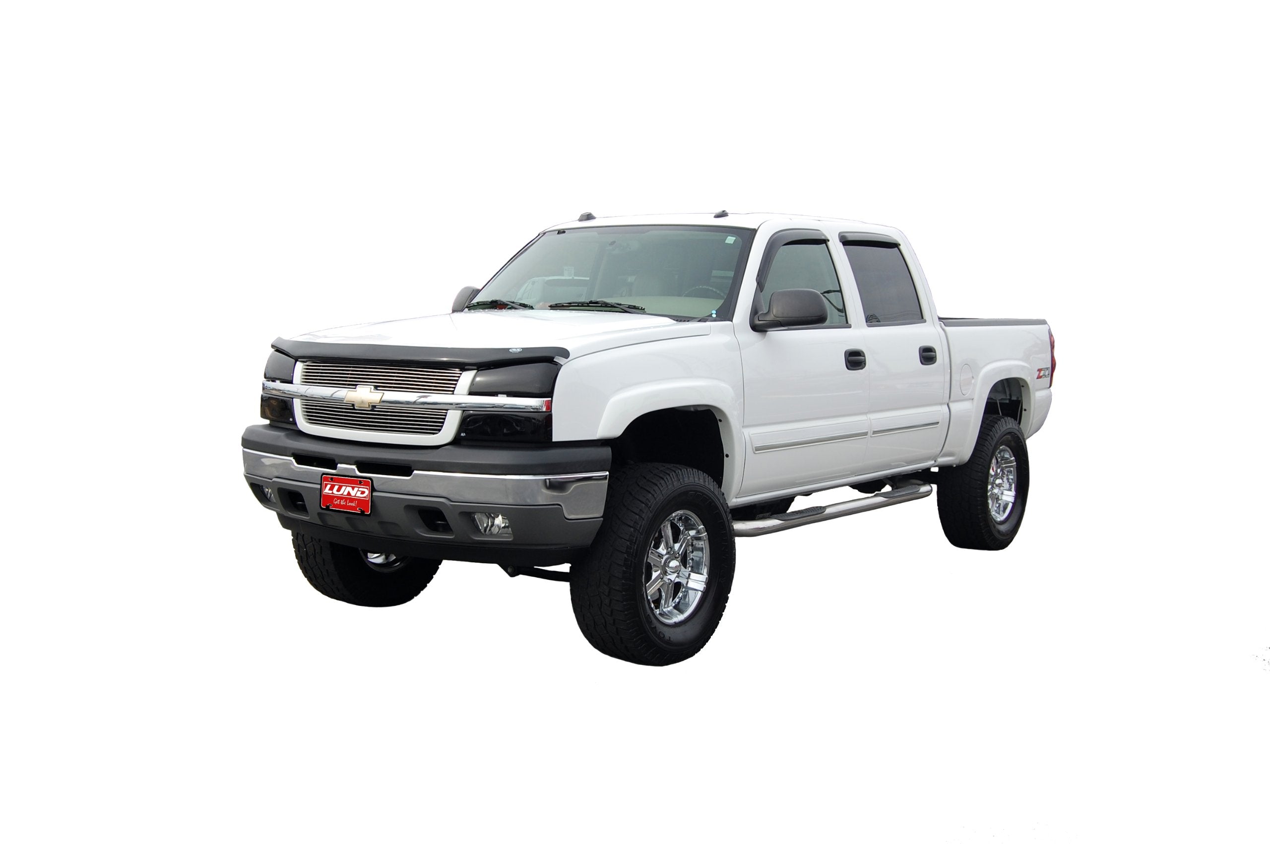 Headlight Covers Auto Ventshade [AVS] / Blackout | Fits 2002 - 2006 Chevrolet Avalanche 1500 (w/o Body Hardware), 2003 - 2007 Chevrolet Silverado 1500, 2 pcs. | Dark Smoke - 41831