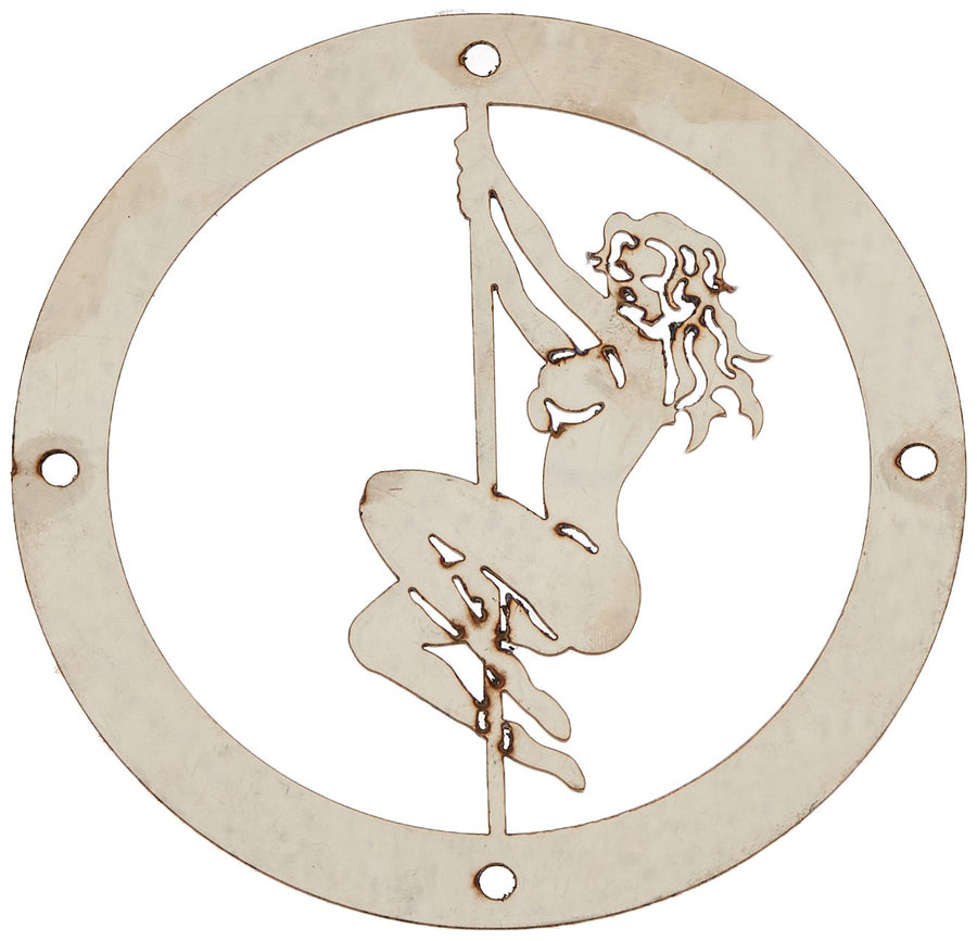 Stainless Steel Grille T-Rex L1014 Stripper Pole Logo