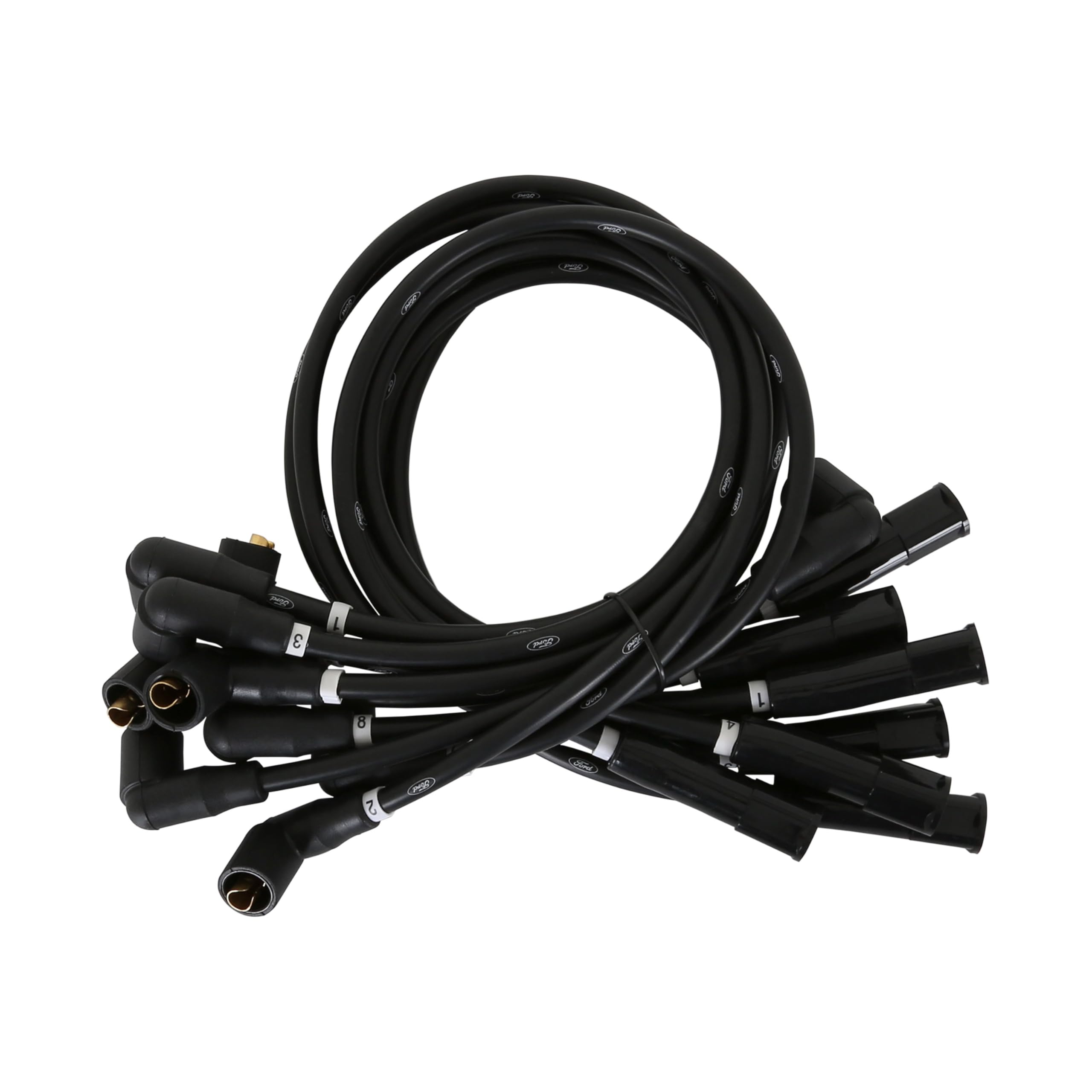 8MM Scott Drake Black Spark Plug Wires C7OZ-12259-BK8 390/428