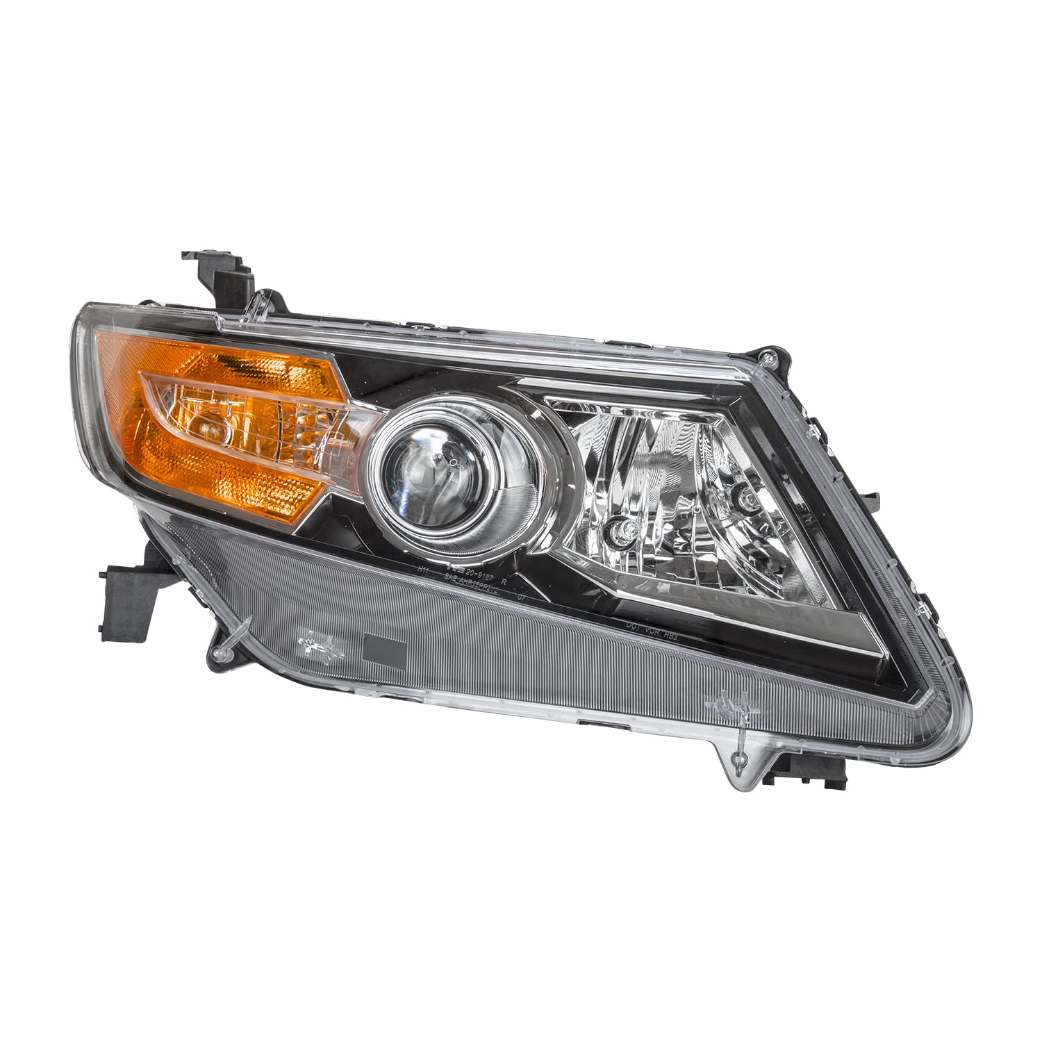 Right TYC Headlight Assembly Compatible with 2014-2017 Honda Odyssey