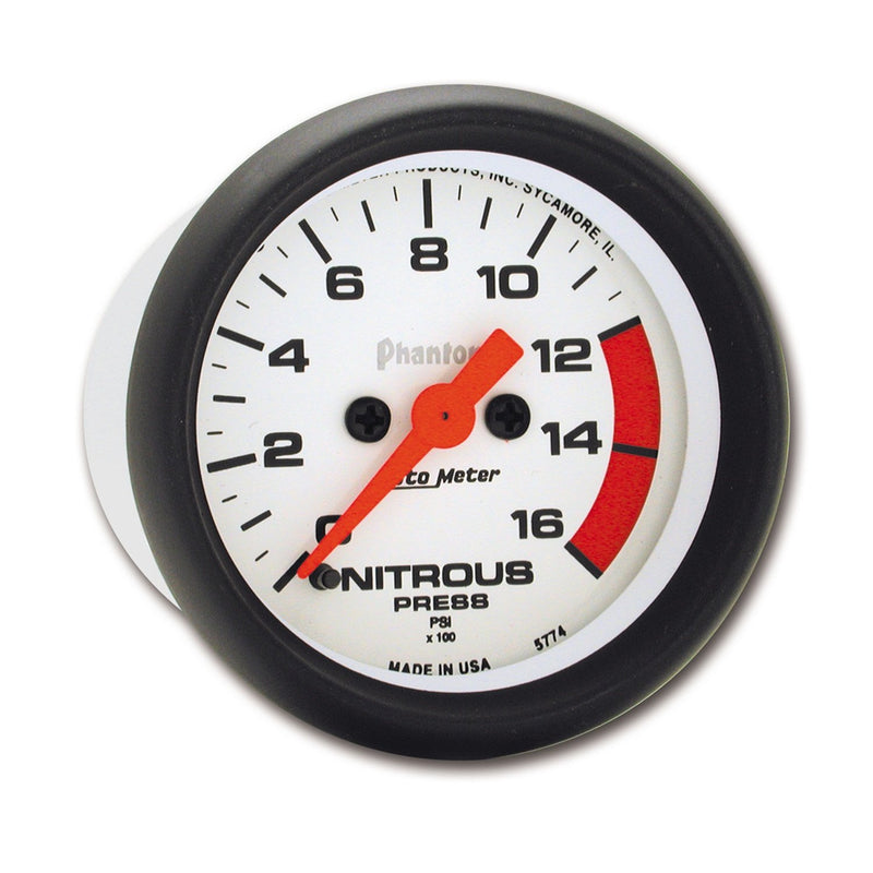 Auto Meter Phantom Electric Nitrous Pressure Gauge 5774