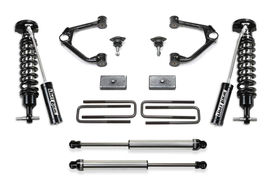 Fabtech K1164DL UCA Ball Joint Lift System w/Shocks 1.5 in. Lift w/Front Dirt Logic 2.5 Resi Coilover And Rear Dirt Logic 2.25 Shocks Lift System w/Shocks