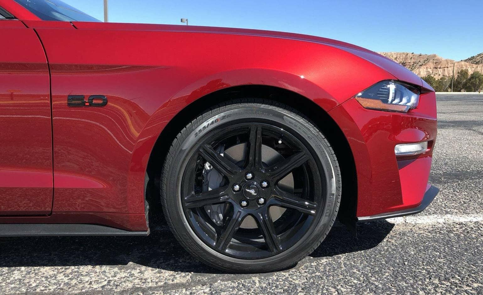 Black 2015-2020 Mustang GT 5.0 Fender Emblems