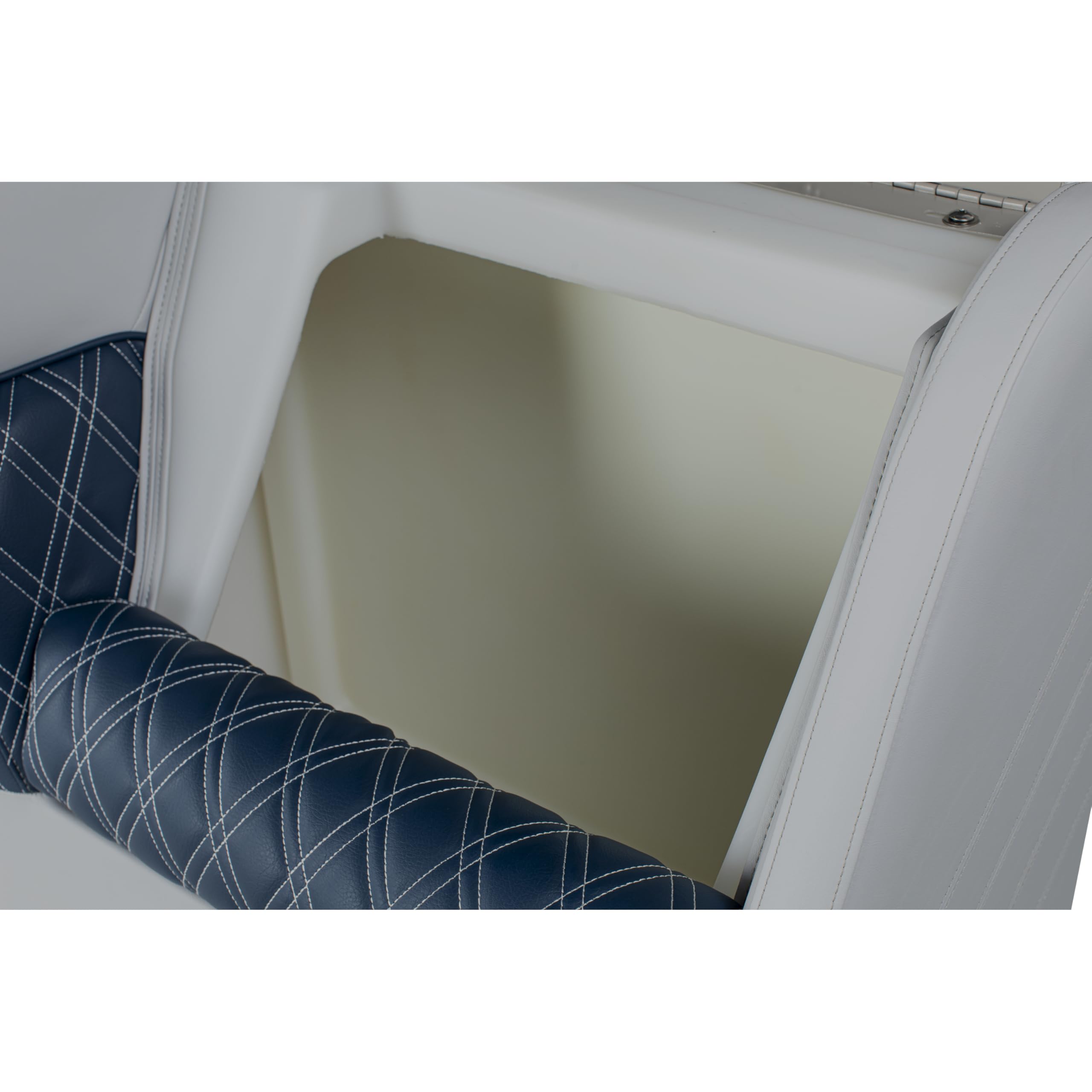 Lippert Lean Back Sunset Collection Pontoon Chaise, Ergonomic Foam Cushioning, Marine-Grade Vinyl, Hinged Seat with Dry Storage, Corrosion-Resistant Hardware, 31"L x 32.25"W x 18"H - 2024024097