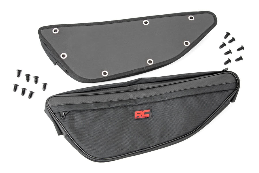 Rough Country Storage Bags Front Door for Honda Talon 1000 – Pair, 1680D Water-Resistant UTV Door Bags w/Knee Pads