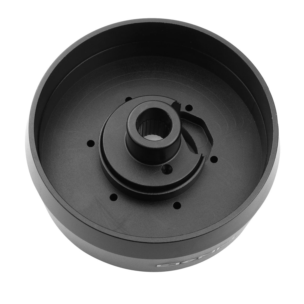 NRG Innovations Short Hub Steering Wheel, Aluminum Steering Shaft, 6x70mm Bolt Pattern Quick Release Adapter Unit, Compatible With 97-03 Ford F150/ F250/ F350; 04-08 F250/ F350, Black, NRG-SRK-162H
