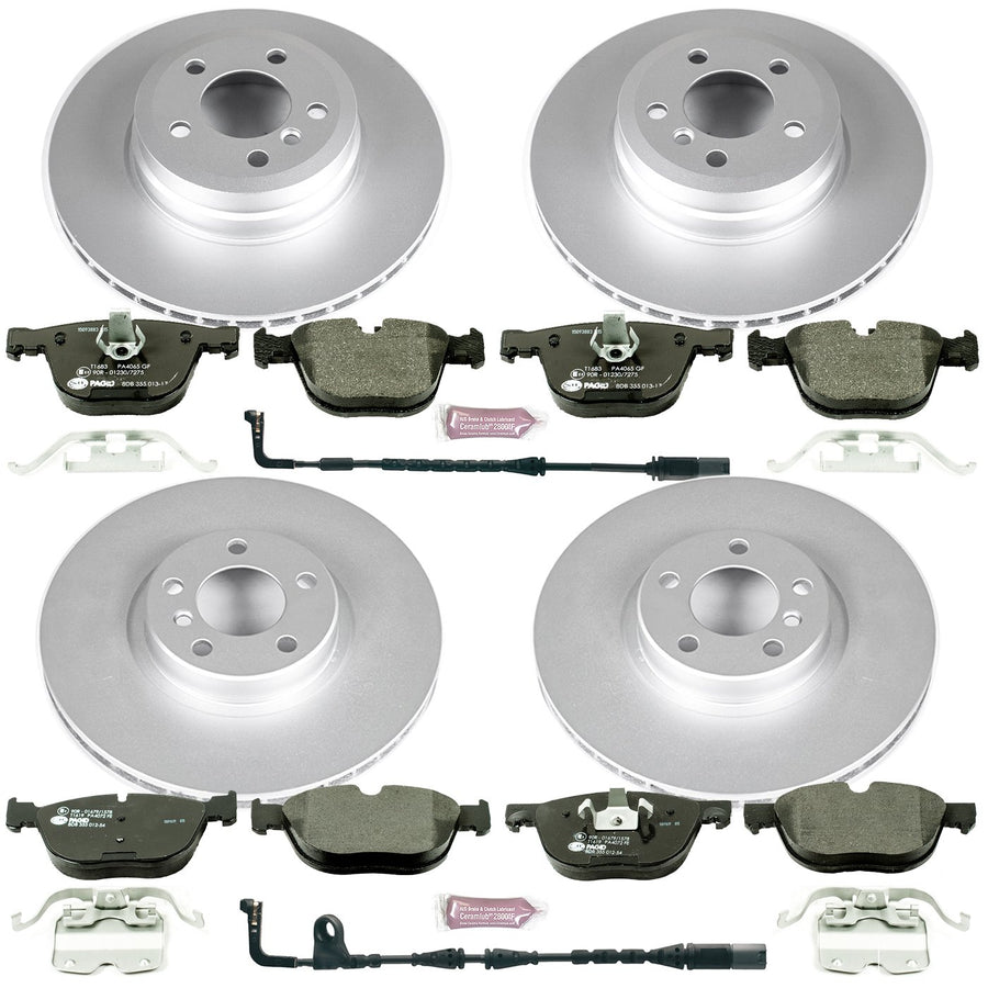 Power Stop ESK6060 Euro-Stop Brake Kit Front and Rear For BMW X5 2007-2010, BMW X6 2008