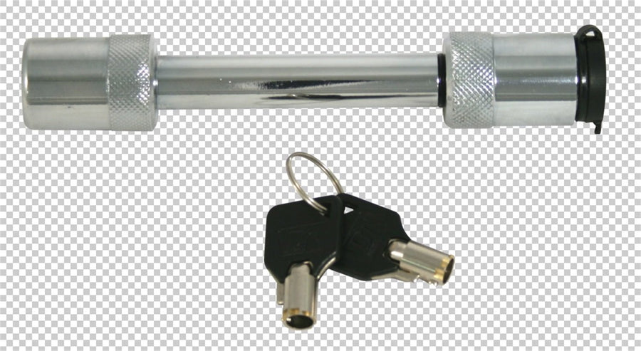 DT-31005 Diversi-Tech 5/8" Chrome Plated Forged Steel Locking Pin with 2 Round Tube Keys for 2.5" Class V Hitch