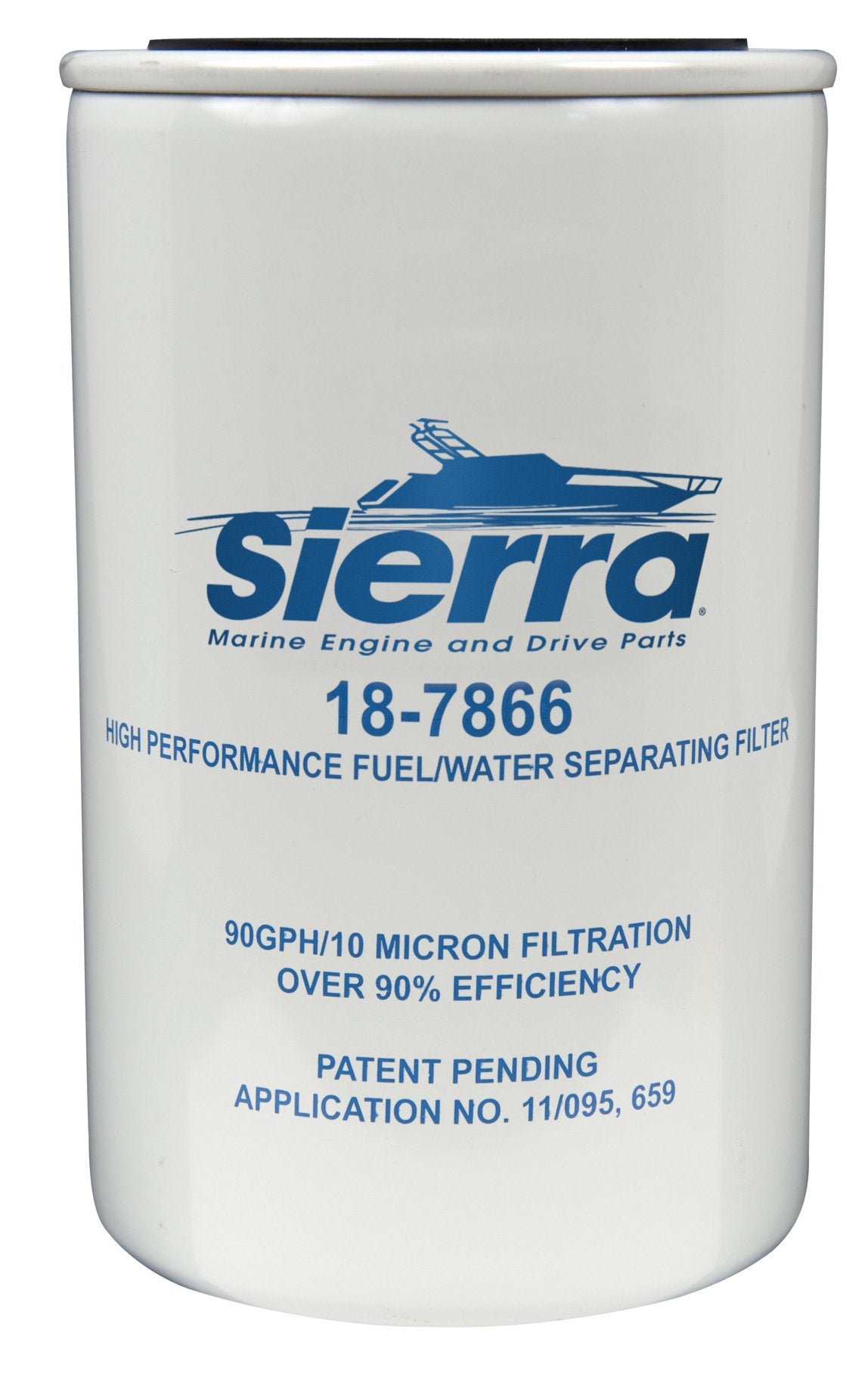 18-7866 Sierra International 10 Micron, High Capacity Fuel Water Separator Filter for Yamaha MAR-FUELF-IL-TR, Medium