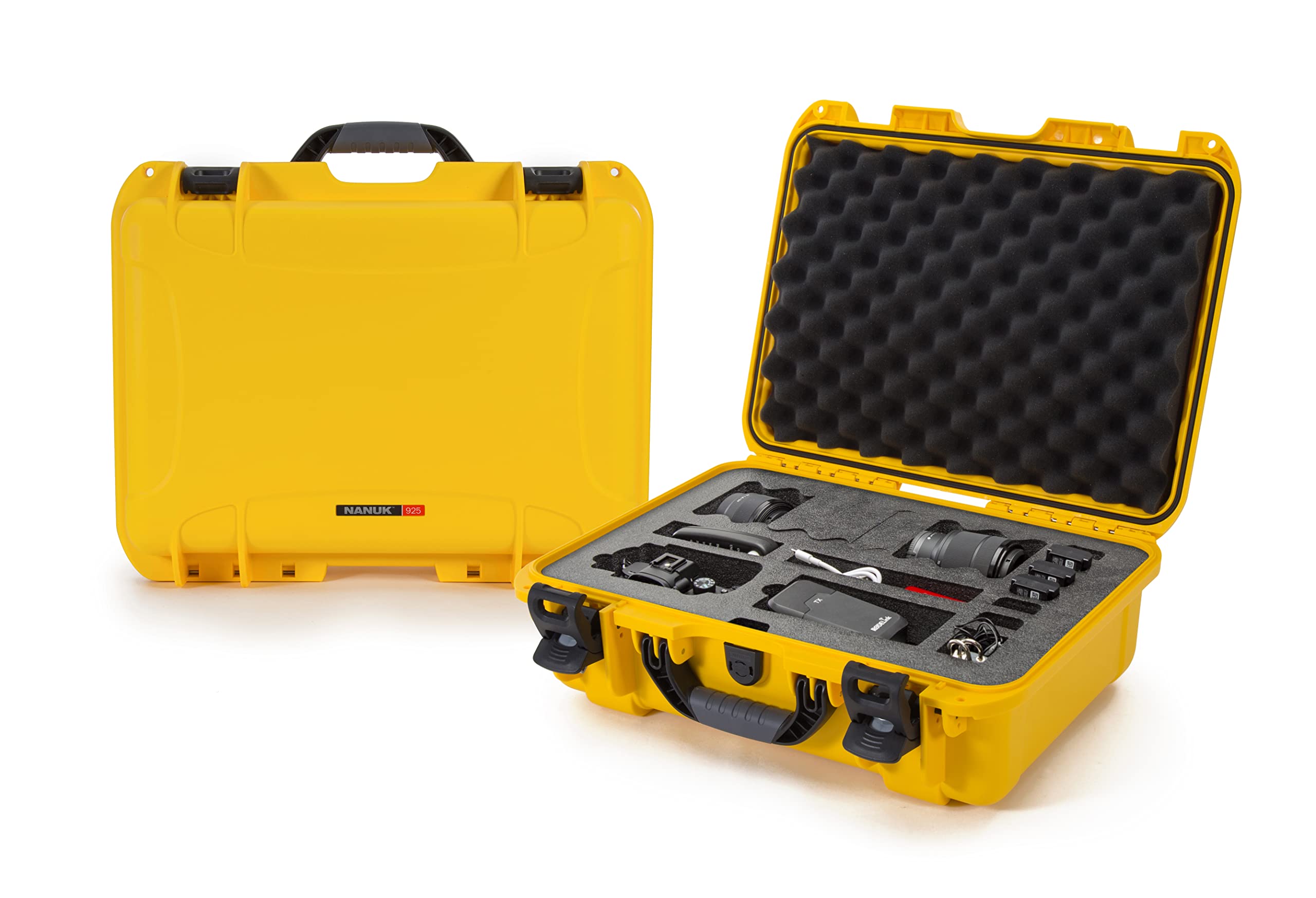 Waterproof Nanuk 925 Hard Case Carry-on with Foam Insert for Canon, Nikon - 1 DSLR Body and Lens/Lenses - Yellow