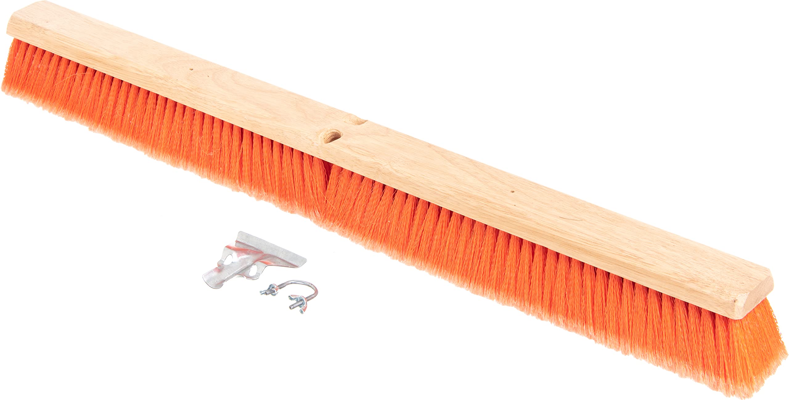 Flo-Pac SPARTA Flagged Sweep Floor Broom for Cleaning, 36 Inches, Orange