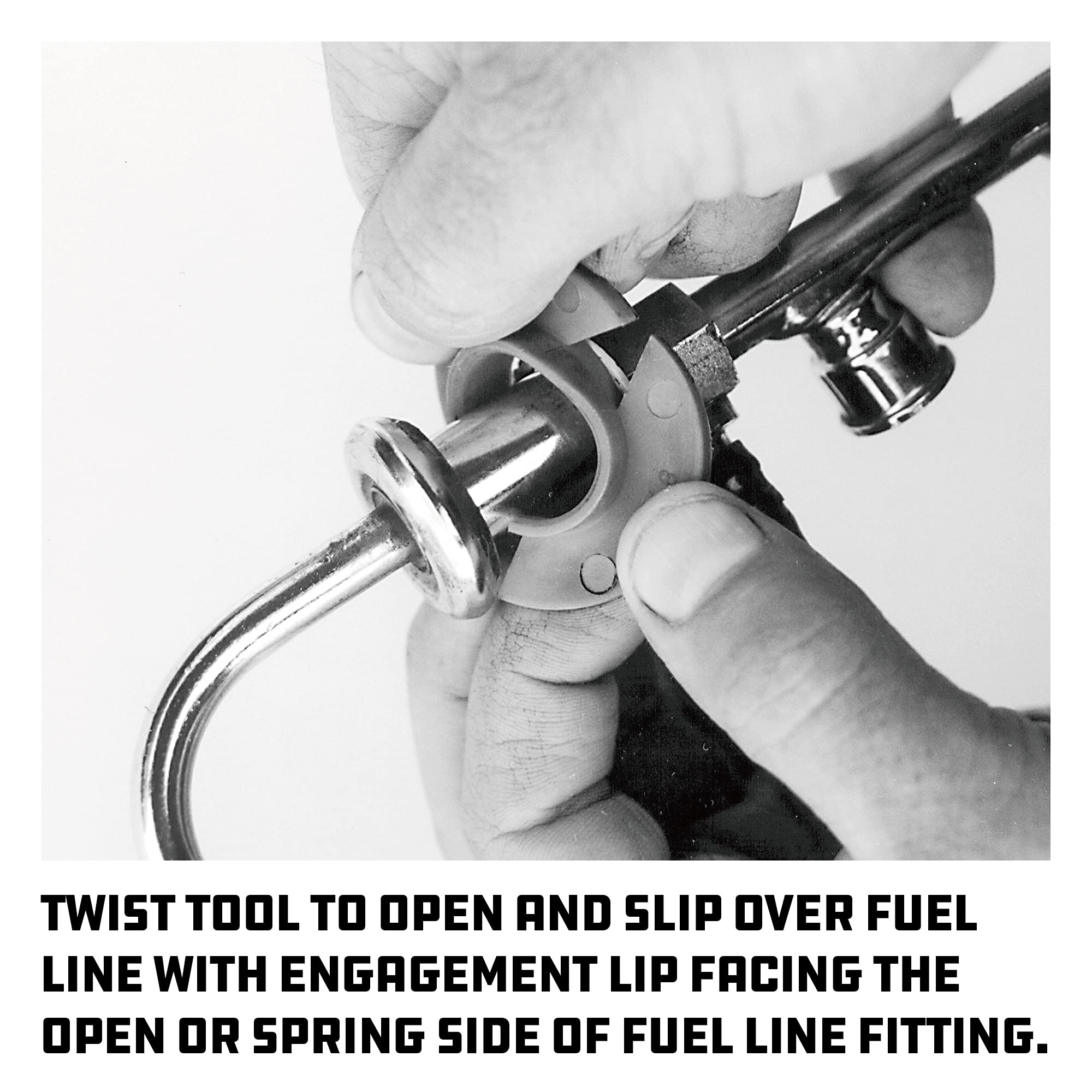 6 Piece Powerbuilt A/C and Fuel Line Disconnect Set, 5/16" 3/8" 1/2" 5/8" 3/4" 7/8", For Quick and Easy Separation of Fuel, A/C and Automatic Transmission Line Quick-Disconnect Fittings - 648424