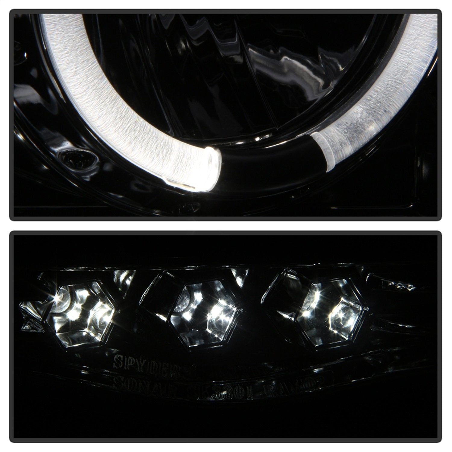 Auto Spyder 5009999 LED Halo Projector Headlights Chrome/Smoked