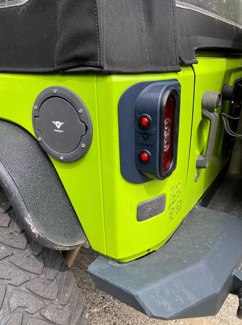 Combat Off Road Tail Gunner LED Tail Lights Flush Mount compatible with Jeep JK/JKU - SAE/DOT Approved