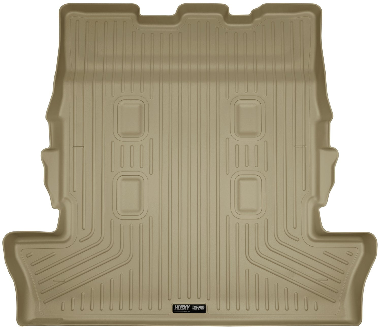 Husky Liners Cargo Liner Weatherbeater | Fits 2013-2019 Lexus LX570/Toyota L& Cruiser w/ 3rd Row | 1-pc Tan - 25343