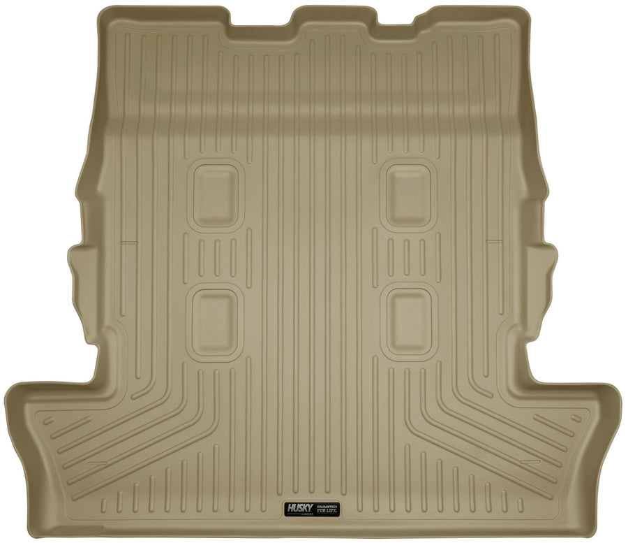 Husky Liners Cargo Liner Weatherbeater | Fits 2013-2019 Lexus LX570/Toyota L& Cruiser w/ 3rd Row | 1-pc Tan - 25343