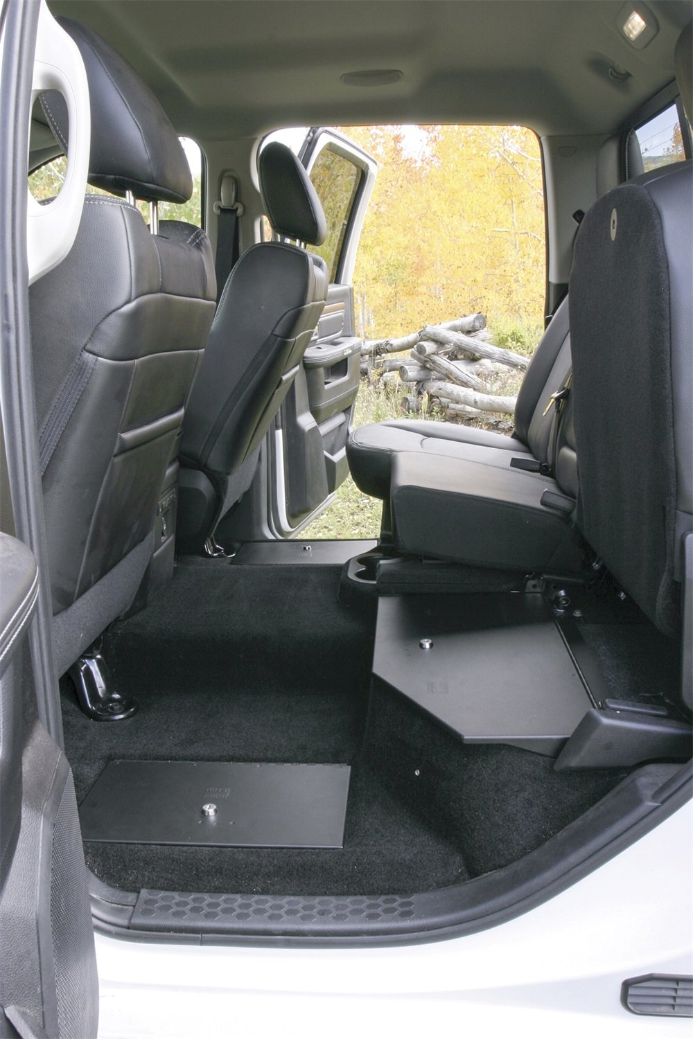 Tuffy Lockbox in-Floor Lid for 2009–2025 RAM 1500/2500/3500 Crew & Quad Cab | Heavy-Duty Steel Security Cover with Pry-Guard Locking System