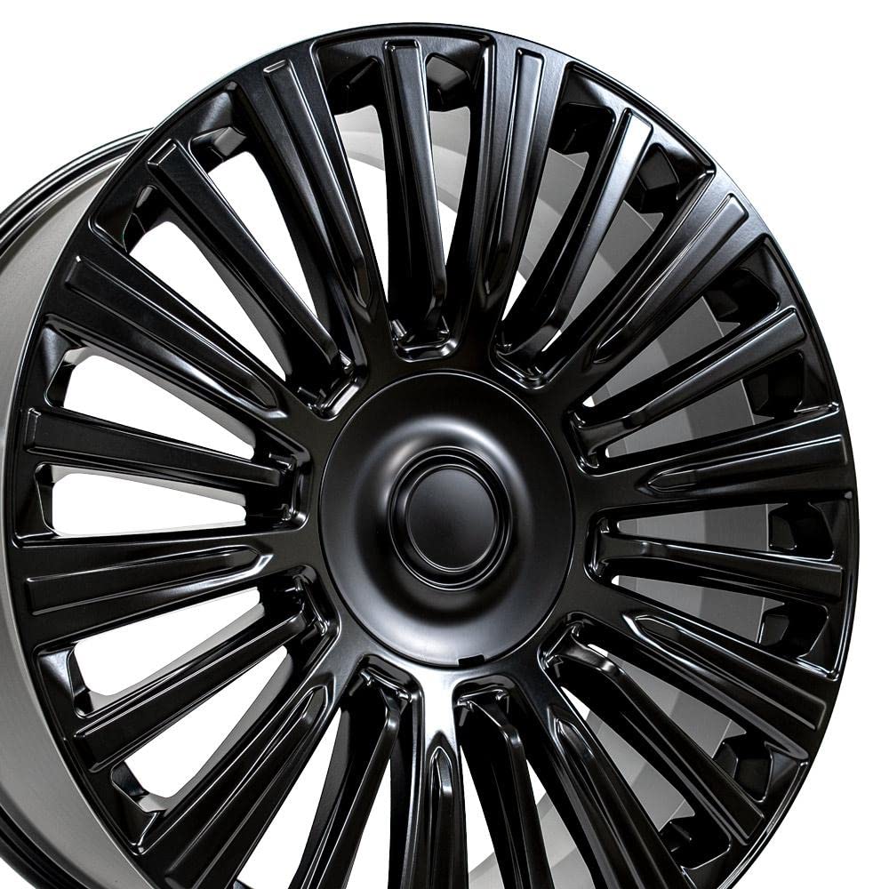 24 Inch OE Wheels CA92 Rim Fits Escalade Premium Luxury Platimum Style 6x139.7 24x10 Satin Black - Hollander 4876 (1)