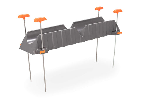 Camco Sewer Hose Support Kit Rhino/RV Camper - Provides over 15-Inches of Elevation - Supports Up to 3-Feet of RV Sewer Hose - Includes Adjustable Stakes (39015)