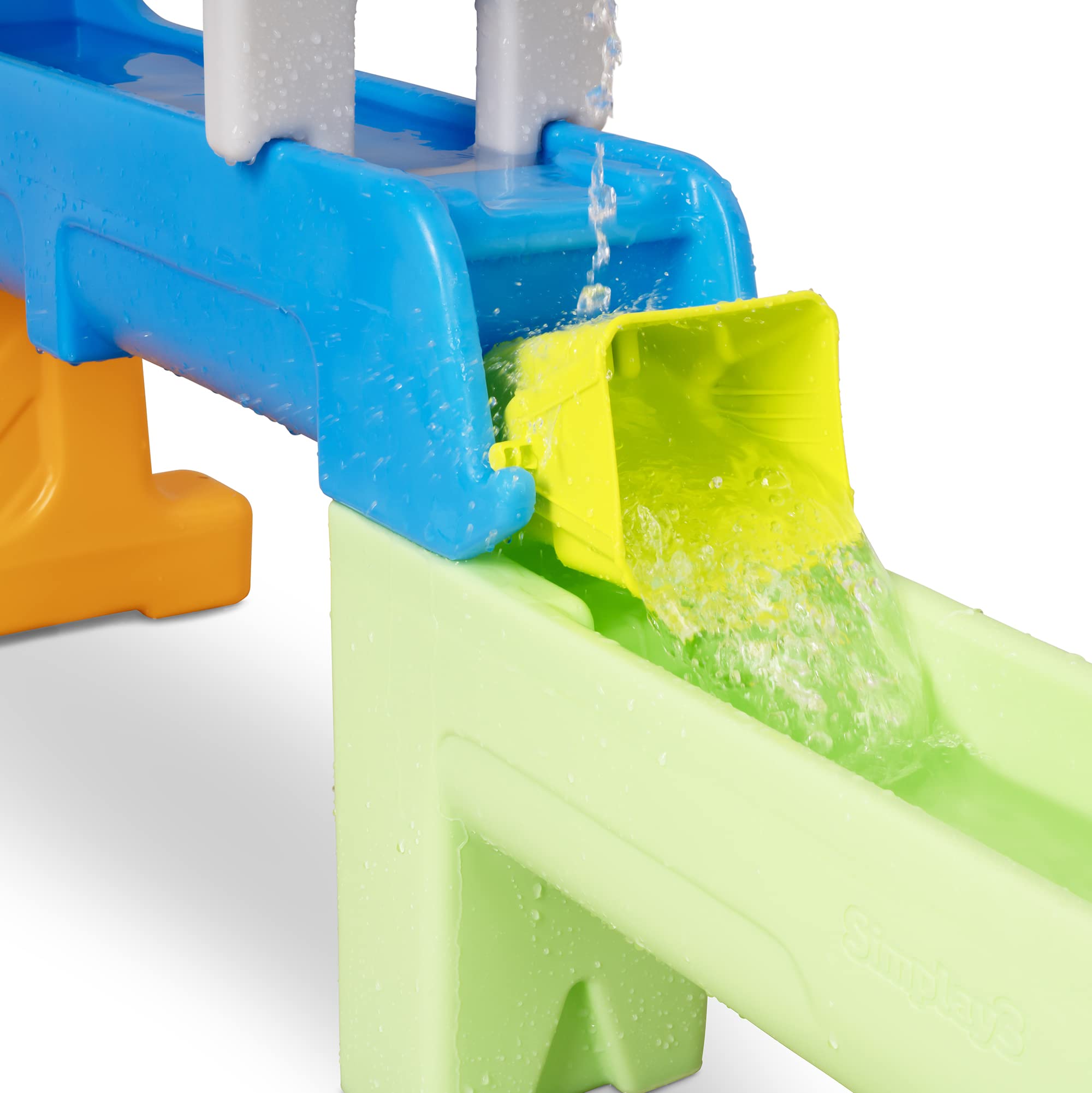 Raindrop Falls Simplay3 Water Table and Splash Kiddie Pool for Toddlers and Kids, 9 Water Play Table Accessories