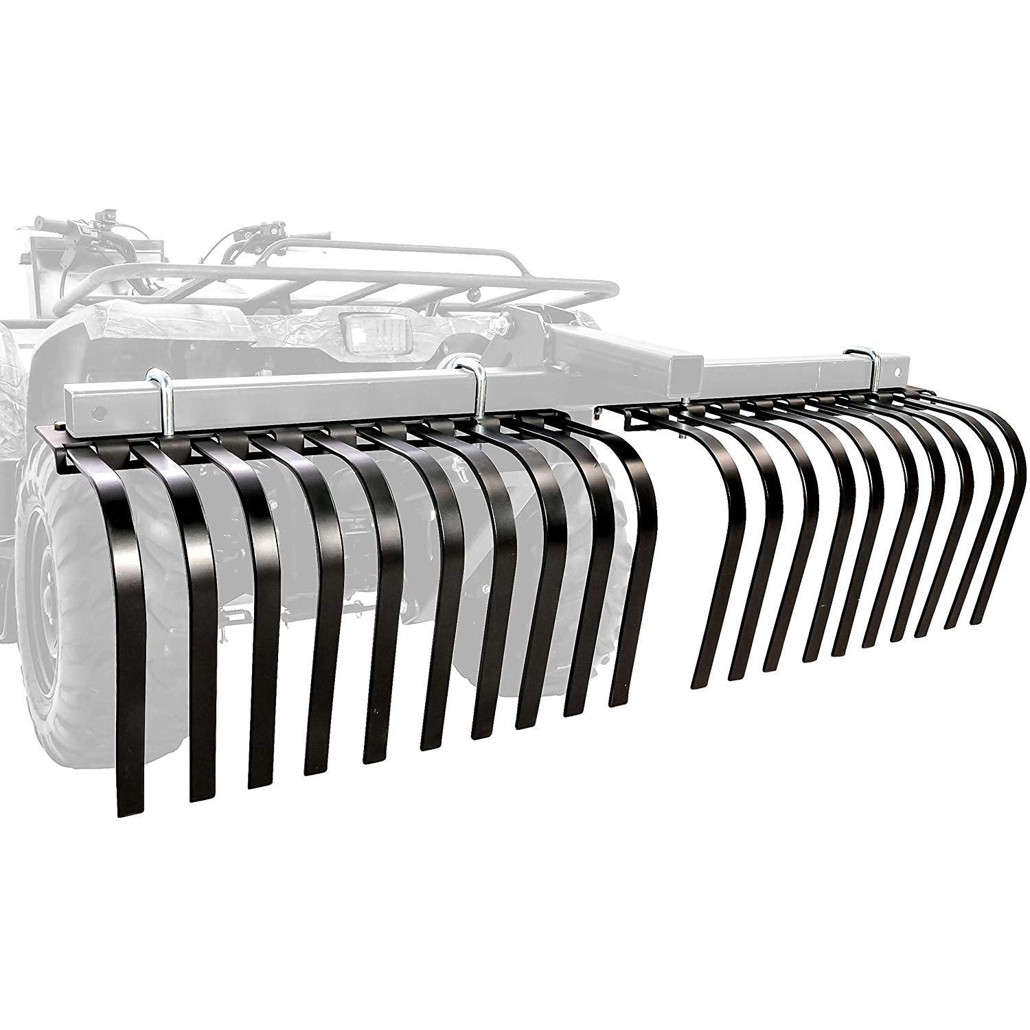Camco Black Boar Landscape Rake ATV/UTV Implement for Removal of Rock, Grass Clumps and Debris, Prep for Seeding, Cultivate, Establish Food Plot, Maintain Land (66002)