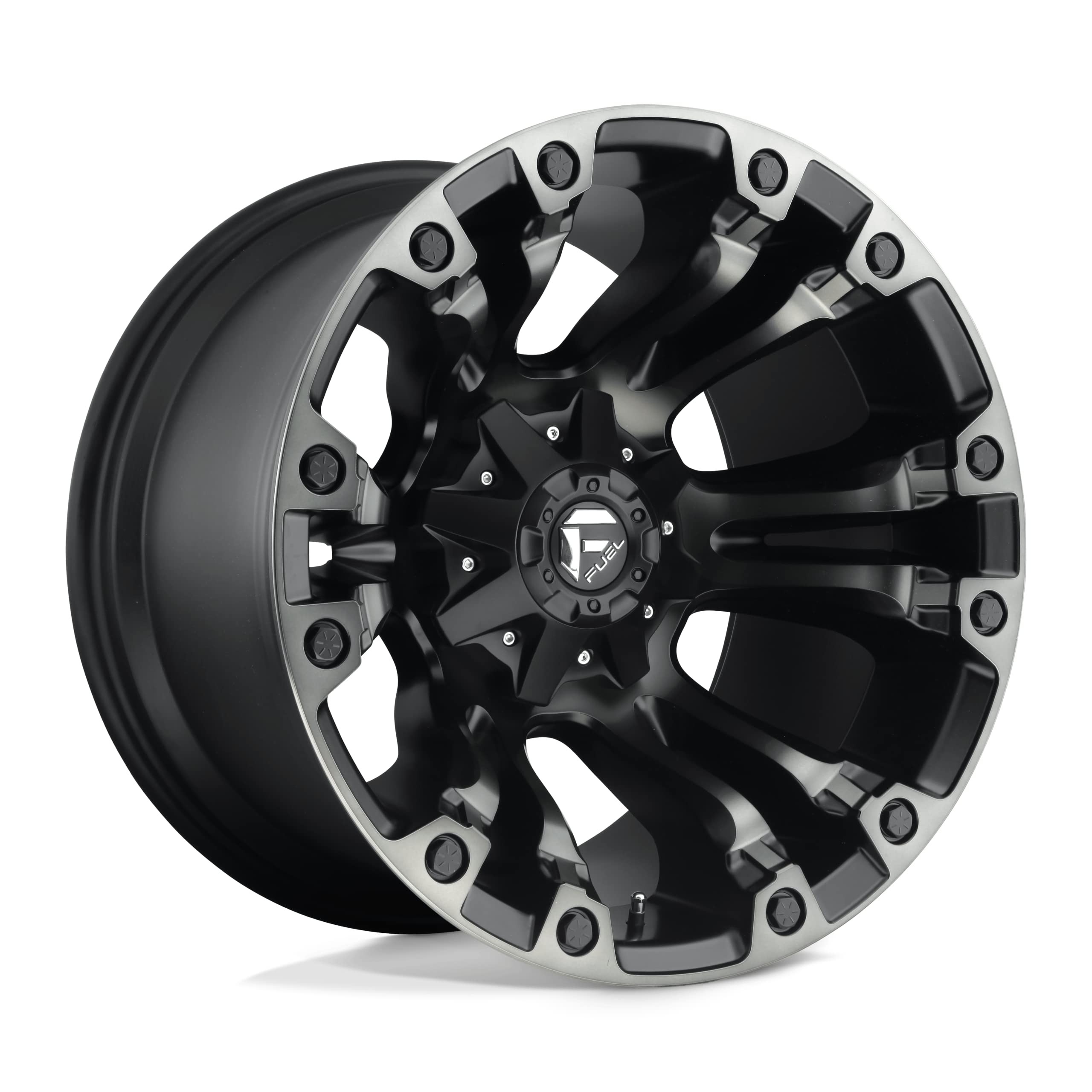 D851 VAPOR FUEL OFF-ROAD 18X9, 6X135/5.5, 5.04, 1mm MATTE BLACK GRAY TINT - D85118909850A
