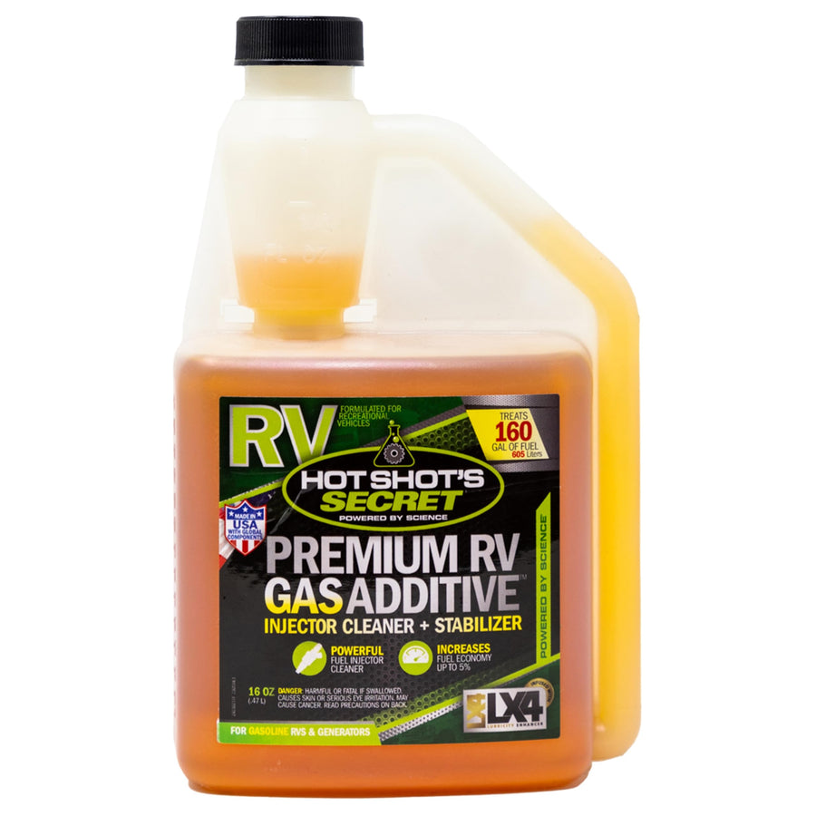 Premium RV Gas Additive Hot Shot's Secret 16 fl oz Bottle,Orange