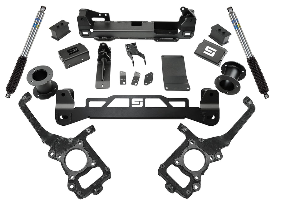 SUPERLIFT RealTruck SUSPENSION 6" Lift Kit for Ford F-150 | Complete Lift Kit with Rear Bilstein 5100 Series Shocks | K130B | Fits 2021-2023 Ford F-150 4WD