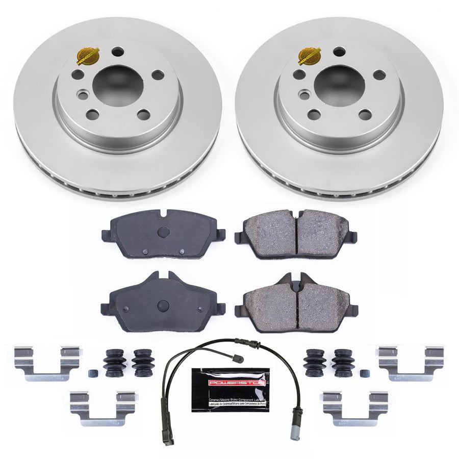 Power Stop Z23 Evolution CRK7977 Front Sport Geomet Coated Brake Kit For Mini Cooper 2014-2024 [Model Specific]