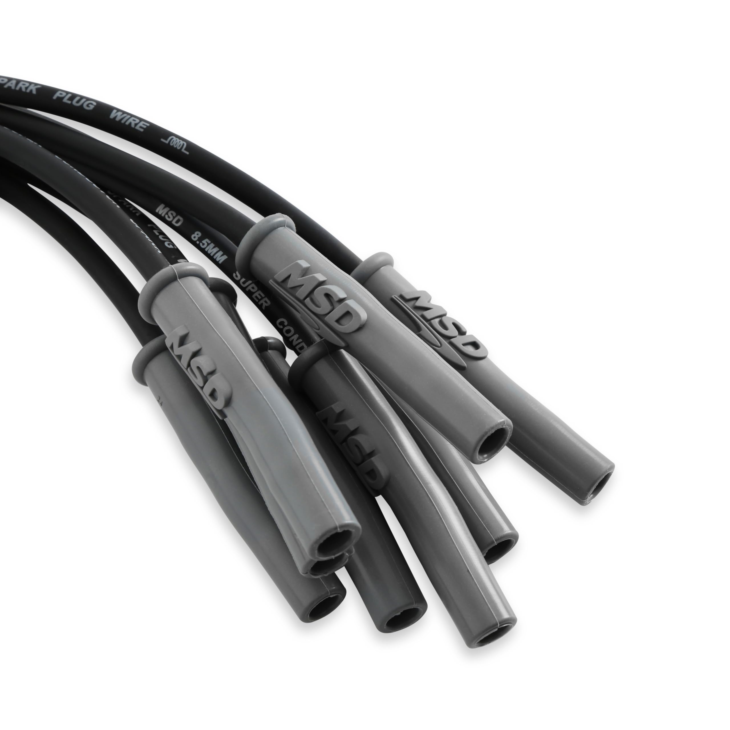 Super Conductor MSD 35383 Spark Plug Wire Set, Black