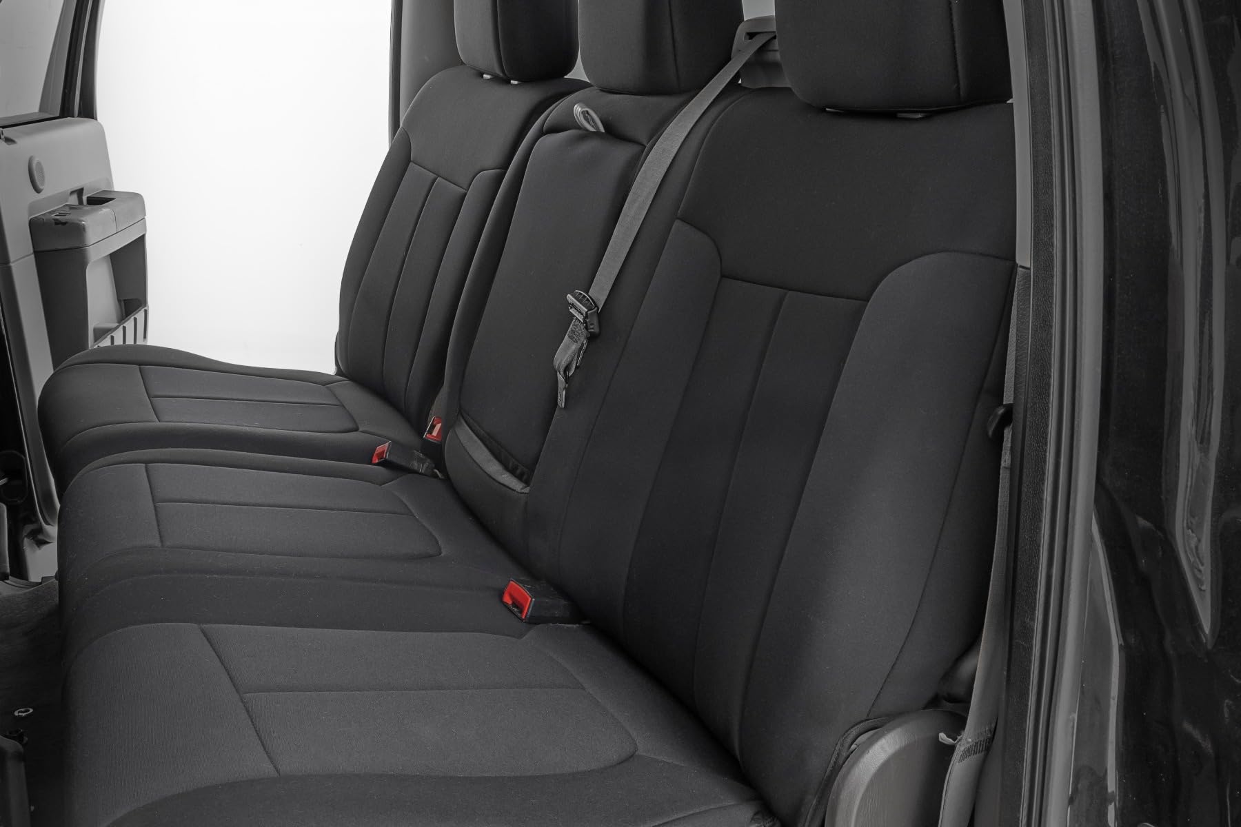 Rough Country Neoprene Seat Covers for F-250/F-350 Ford Super Duty (2011-2016) - Waterproof & UV Resistant, Foam Padded, Front & Rear Seat Cover Set