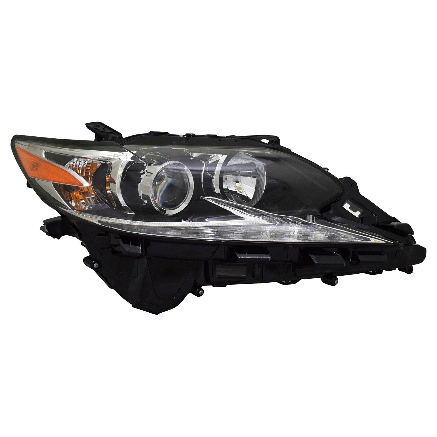 Right TYC Headlight Assembly Compatible with 2016-2018 Lexus ES350