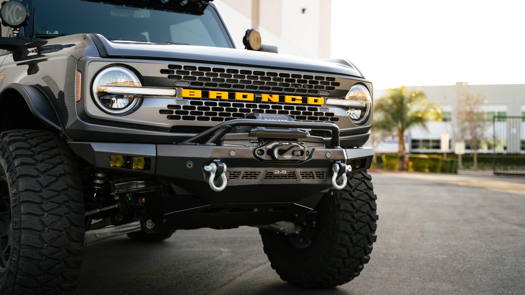 Offroad DV8 Spec Series Front Bumper for the 2021-2025 Ford Bronco | High Clearance Design | Accepts Multiple Size Winches | Included Bull Bar | Welded-in Zip Tie Tabs