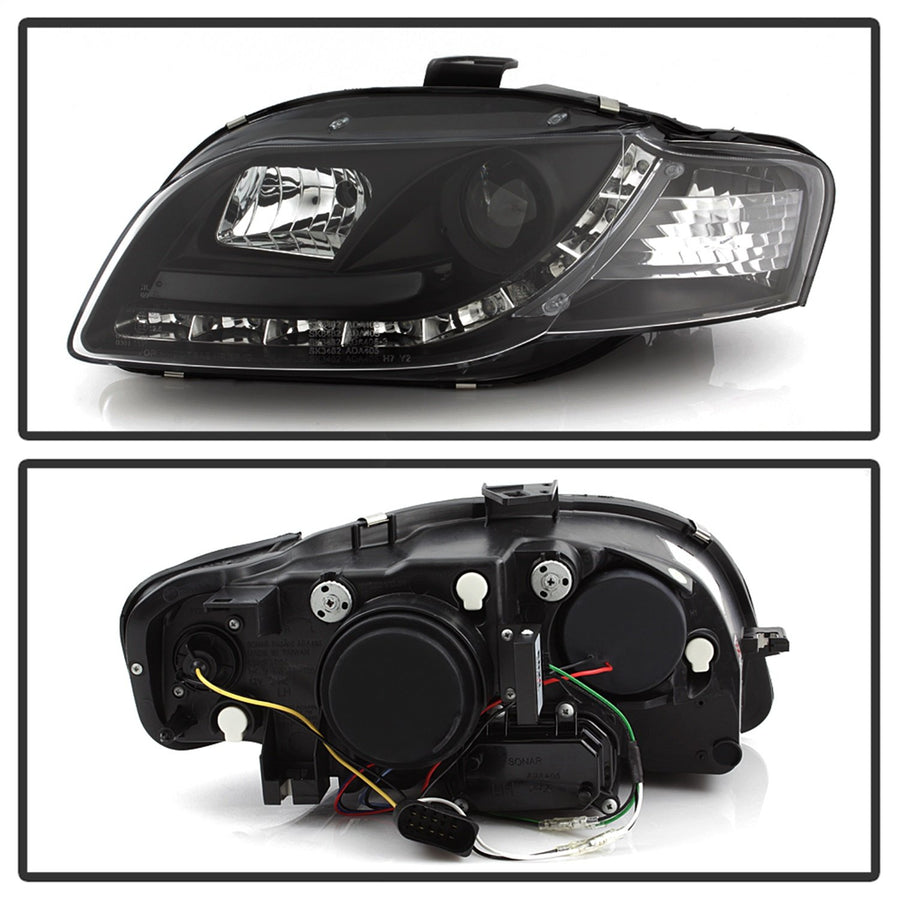 Headlights Spyder Signature (PRO-YD-AA405-DRL-BK)