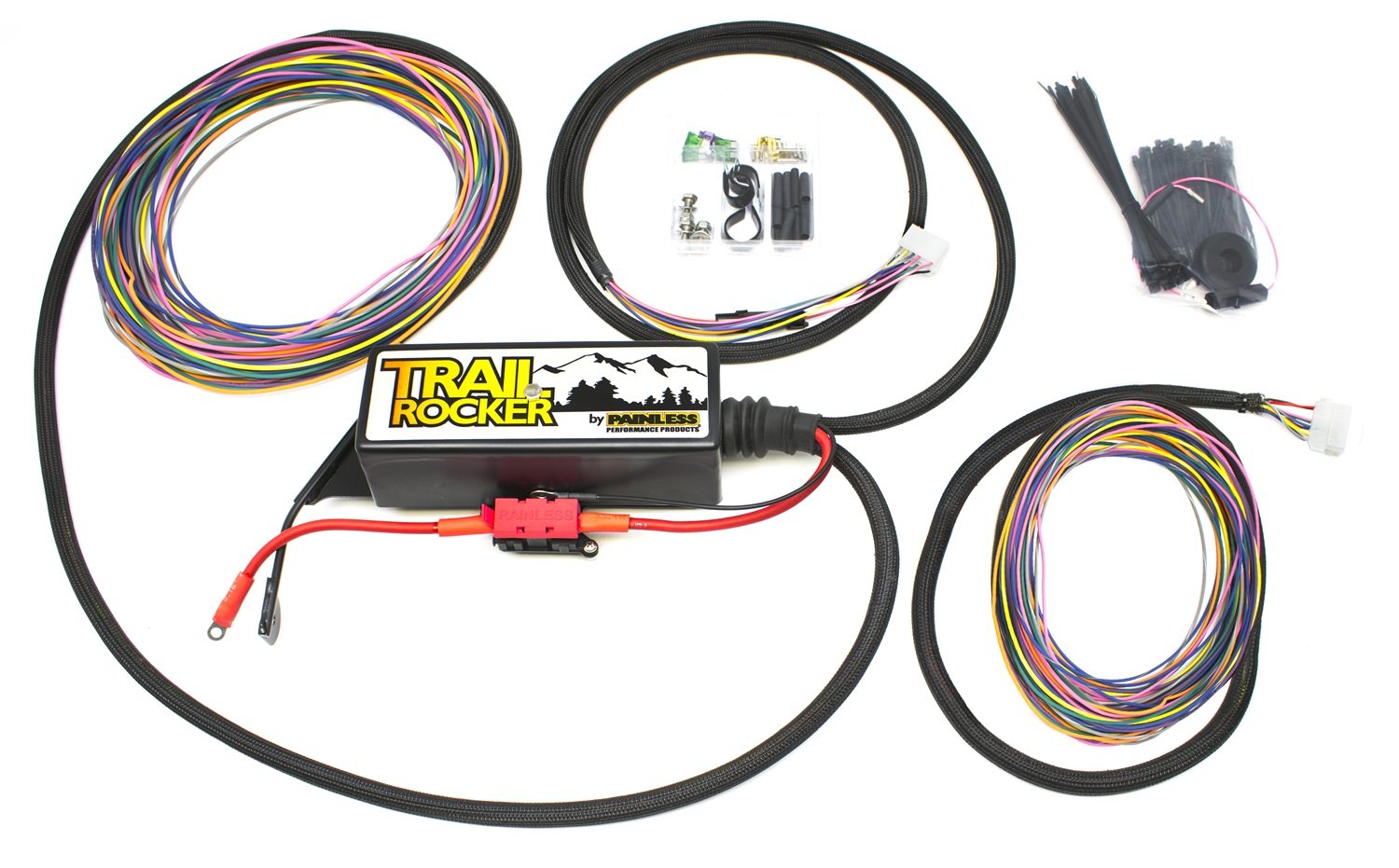 57005 Painless Performance Trail Rocker Relay Center for 2007-2018 Jeep Wrangler JK