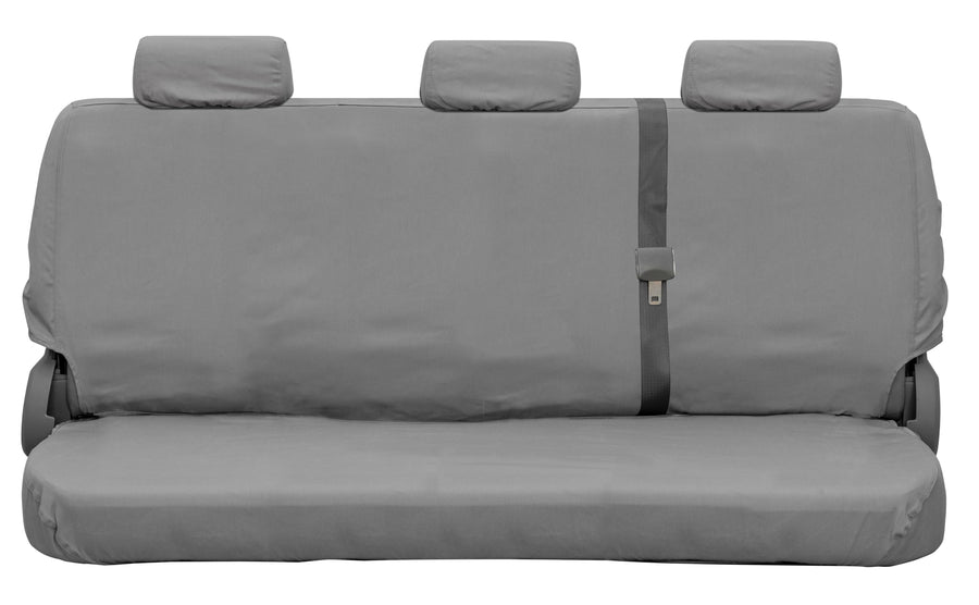 Covercraft Custom Seat Covers Polycotton | Fits 2024-2025 Ford Ranger (Excludes Raptor) | 2nd Row Solid Bench Seat, Grey