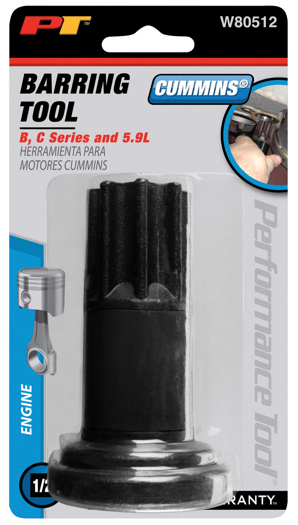 Cummins B and C Barring Tool Performance Tool W80512 and 5.9L Diesels Dodge Pickup Trucks