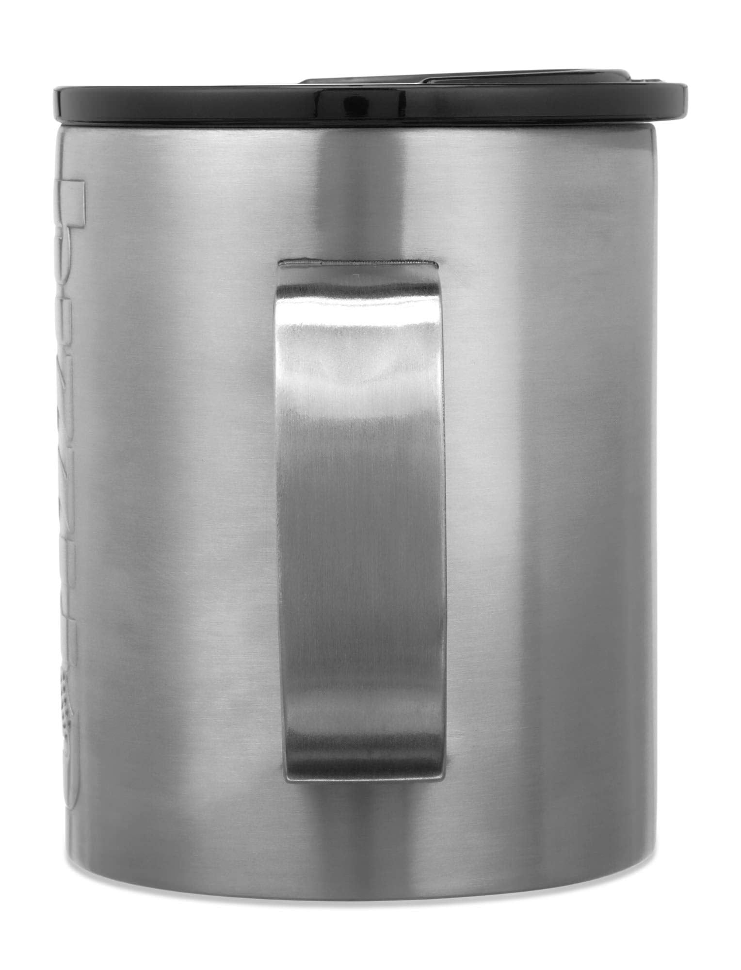 Camp Cup Grizzly Grip 11 oz | Stainless Steel |Vacuum Insulated with TwistTop Lid | Mug For Beach Camping Coffee Hiking Fishing Hunting Tea | Brushed