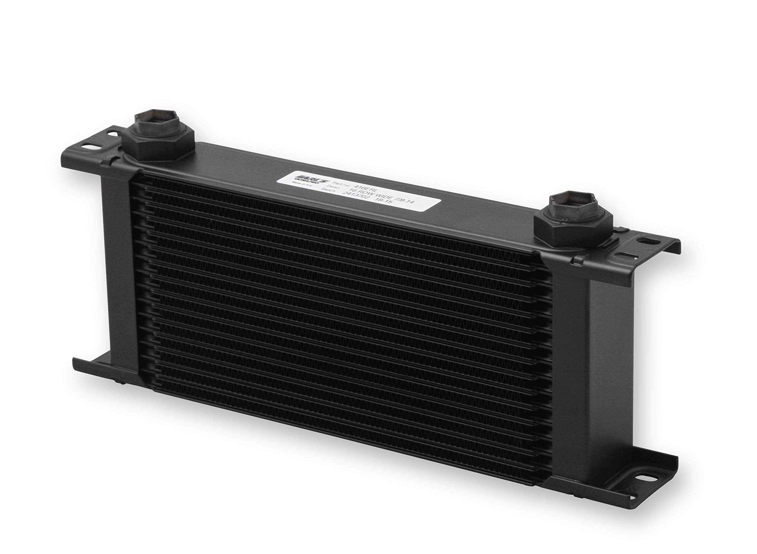 UltraPro Earl's 416ERL Oil Cooler - Black - 16 Rows - Wide Cooler - 10 O-Ring Boss Female Ports