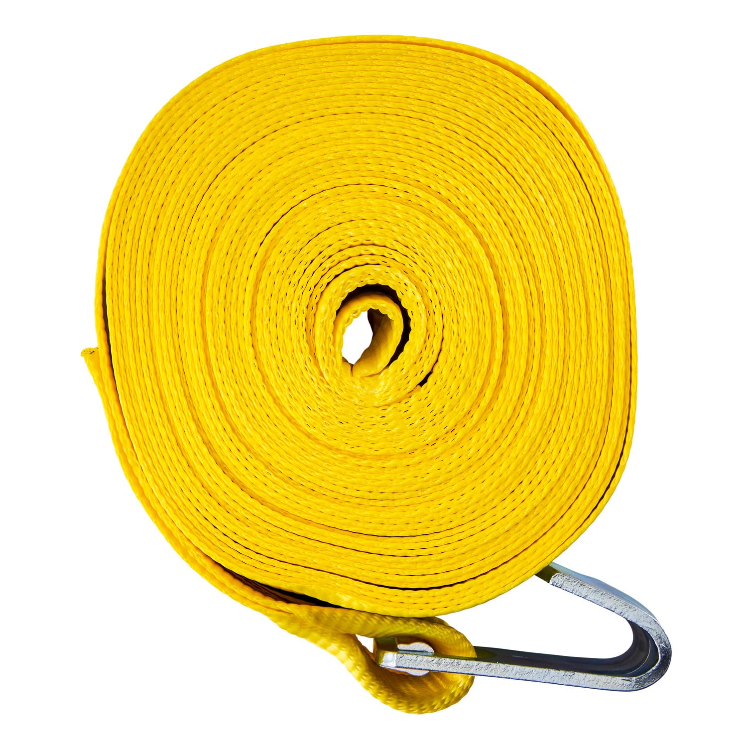 4" x 40’ Winch Strap Keeper With Flat Hook - 5,000 lbs. Working Load Limit And 15,000 lbs. Break Strength