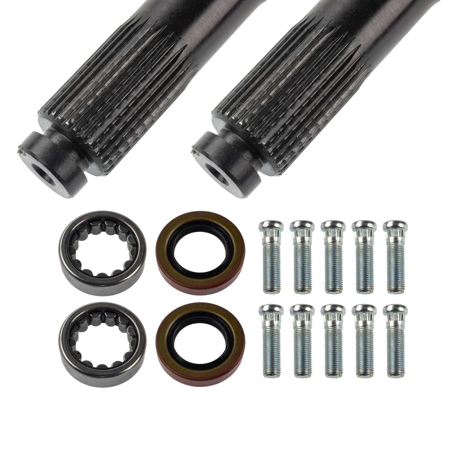 TEN Factory Drive Axle Shaft Assembly MG22110 Rear Kit 30 Spline Left & Right For GM 8.875" Car, Fits For Chevrolet Camaro (1967-1969), Chevelle 1965-1967, Chevy II 1968
