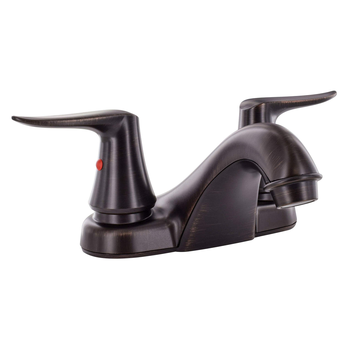 4" VALTERRA Deck Lav Rubbed Bronze Faucet 2-Lever Handle