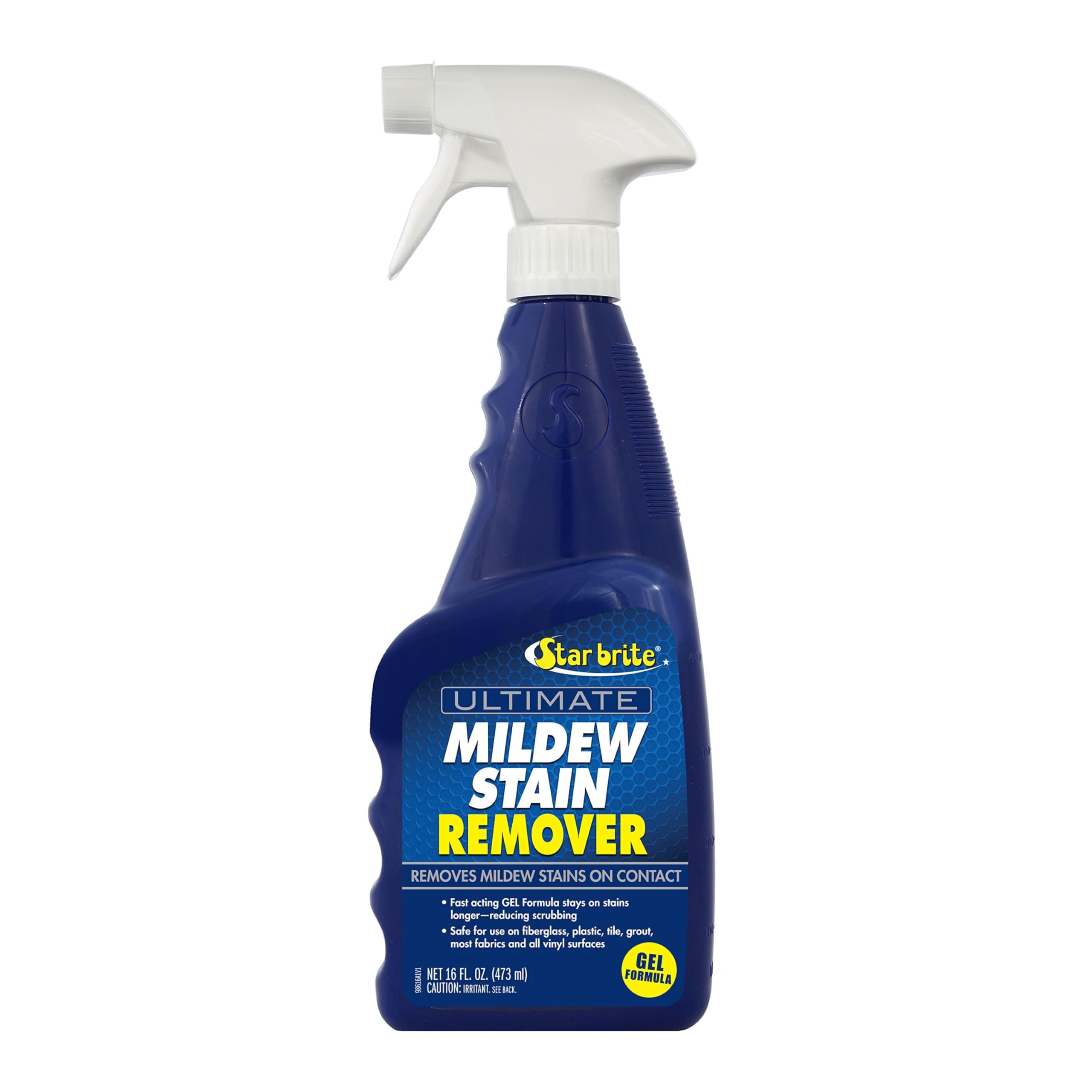 Ultimate STAR BRITE Mildew Stain Remover - Fast Acting Gel Spray Formula Stays On Stains Longer To Reduce Scrubbing 16 OZ (098616)